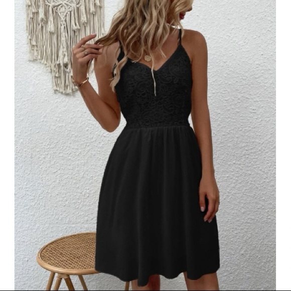 Boho lace shirred back cami dress - Picture 13 of 16